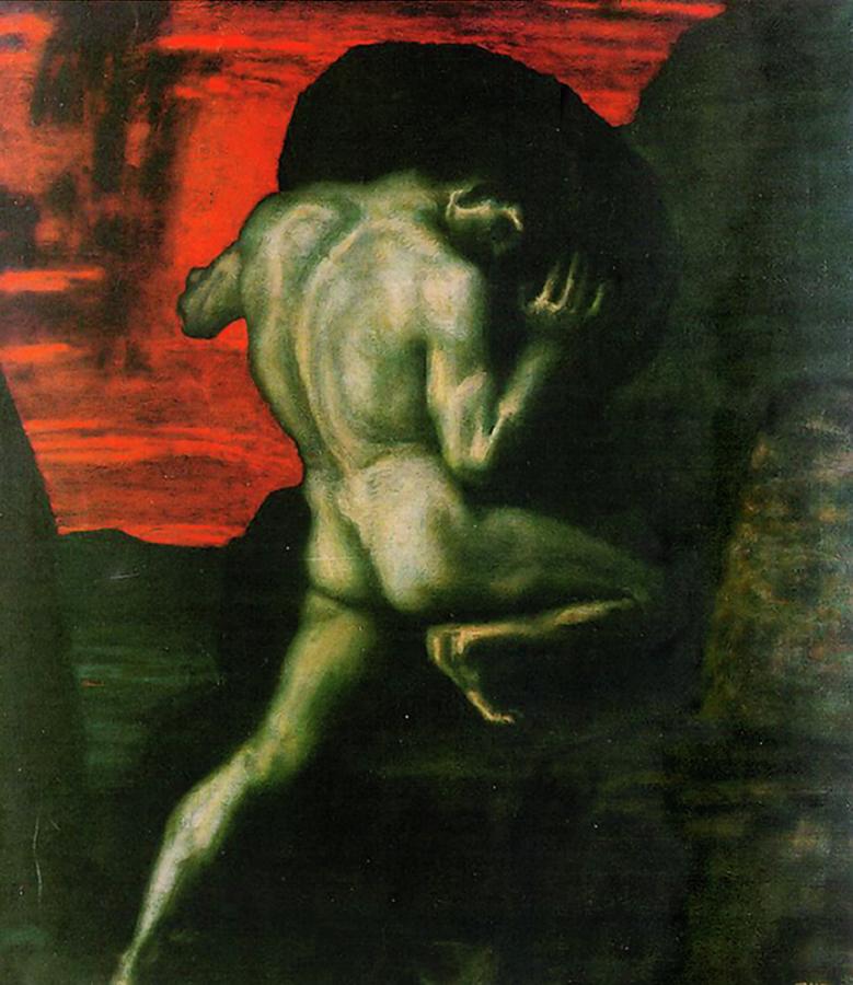 Sisyphus painting by Franz von Stuck
