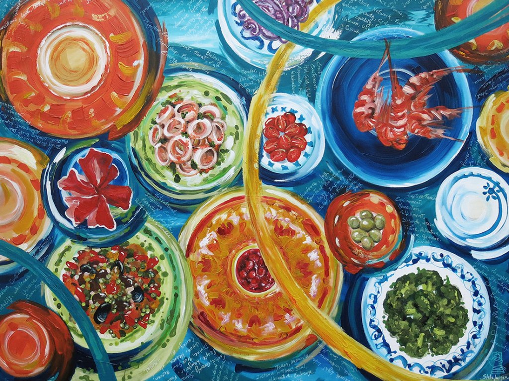 The acrylic painting "Joy" by Canadian artist Stella Jurgen