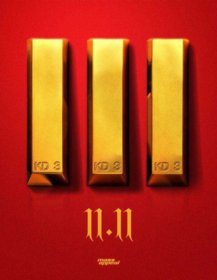 A posted for the upcoming Nas album KD3, releasing 11th November 2022, and follow-up to last year's collaboration projects with producer Hit-Boy "King's Disease", "King's Disease II" and "Magic"